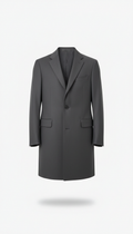 Men's Tailored Graphite Overcoat