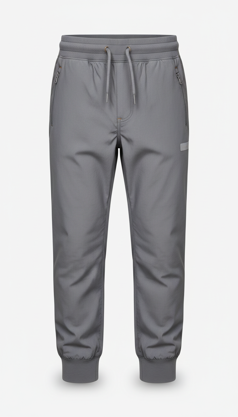 Kids' Stone Grey Technical Jogger