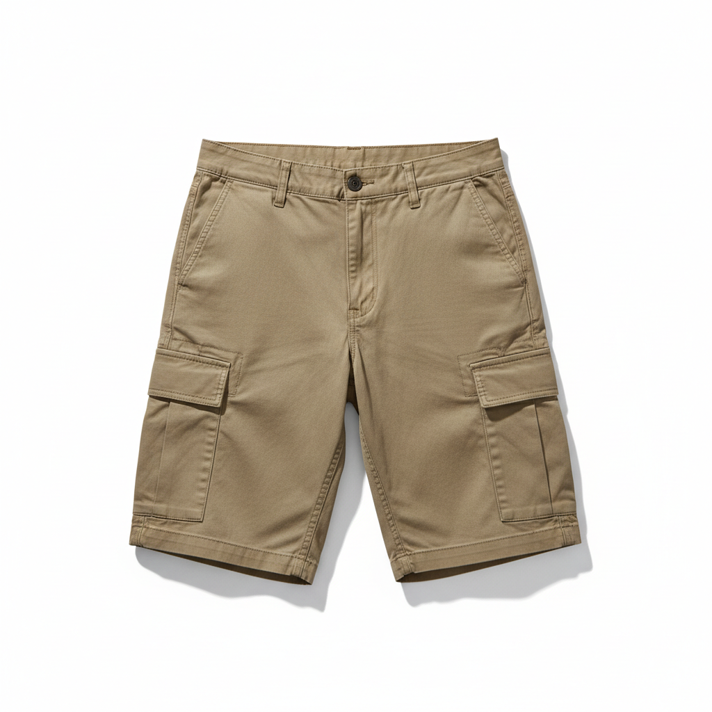 Men's Khaki Cargo Shorts