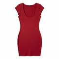 Women's Red Bodycon Mini Dress