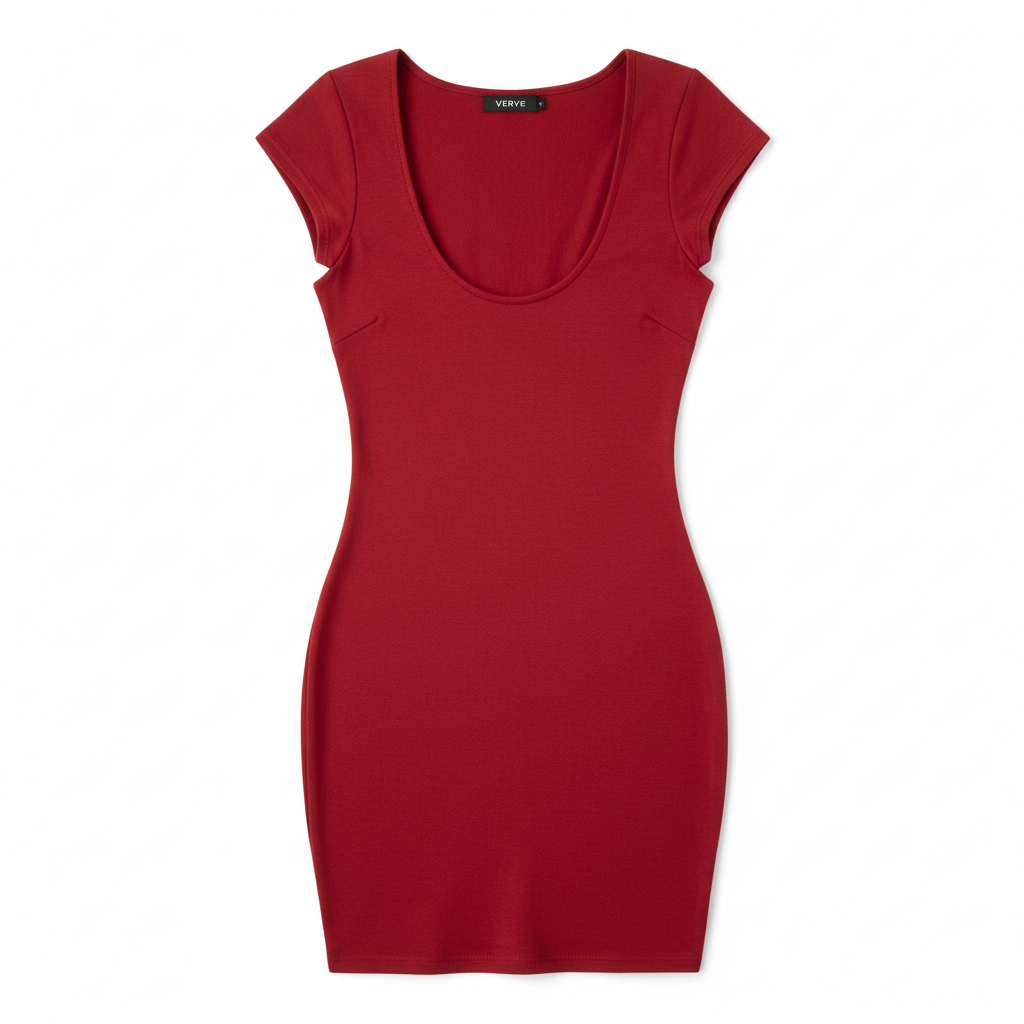 Women's Red Bodycon Mini Dress