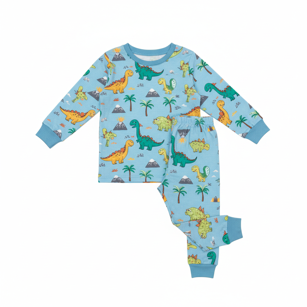 Kids' Dinosaur Print Pyjama Set