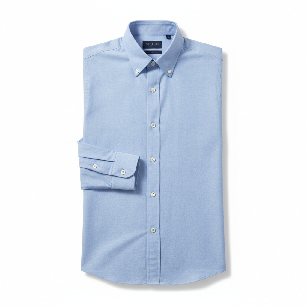 Men's Light Blue Oxford Button-Down Shirt
