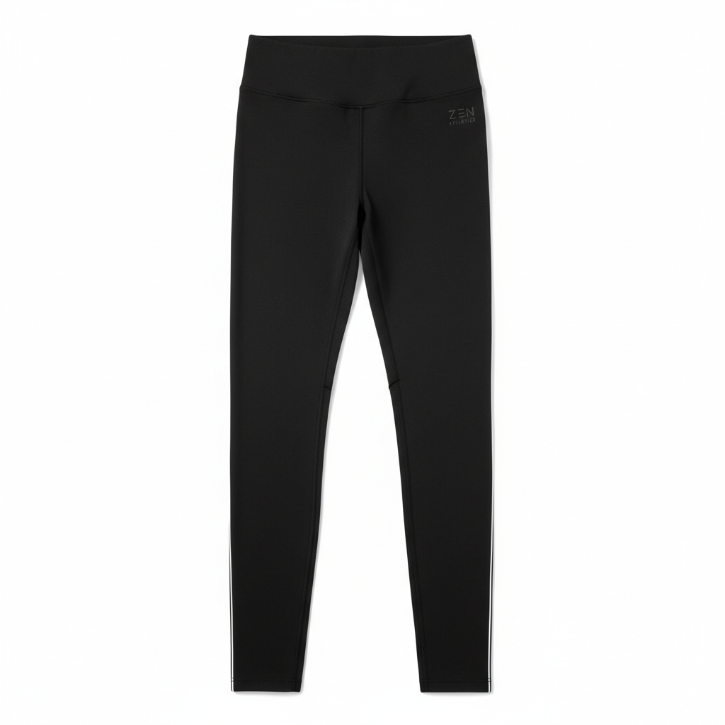 Women's Black High Waist Athletic Leggings