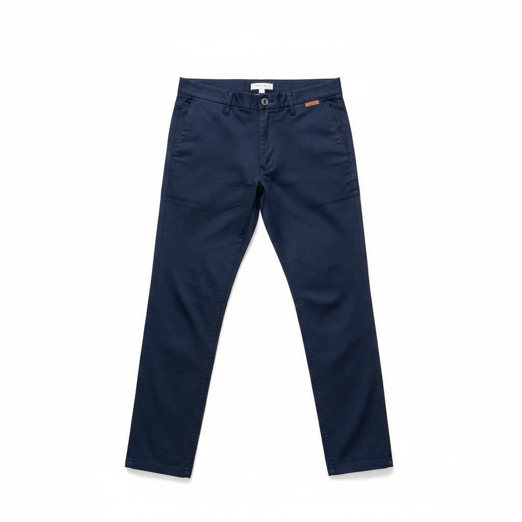 Men's Navy Slim Fit Chino Trousers