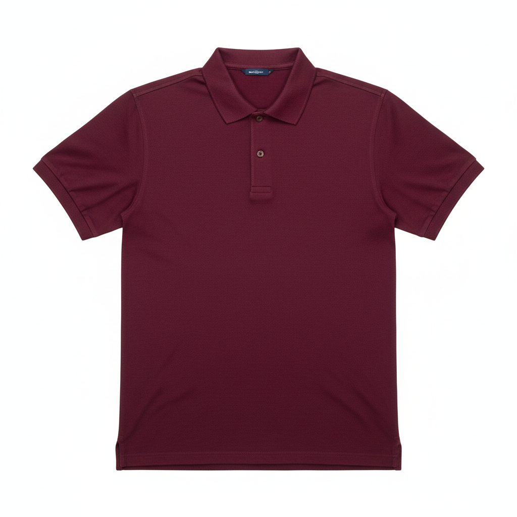 Men's Burgundy Polo Shirt