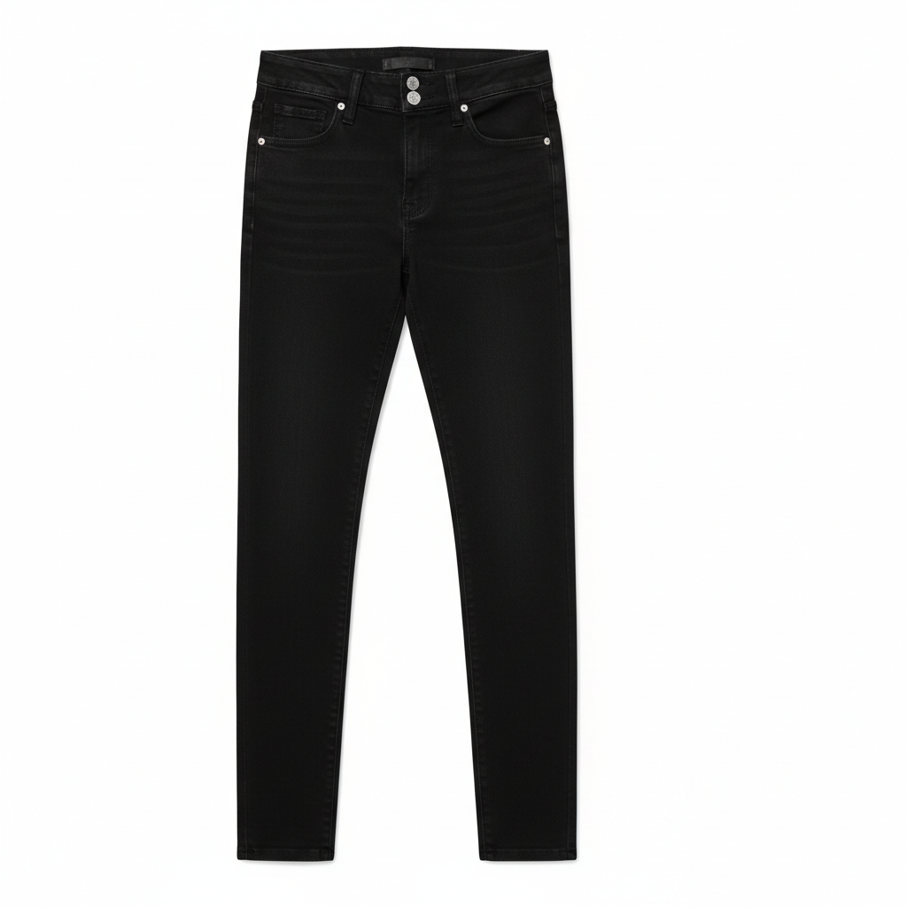 Women's High Waist Black Skinny Jeans