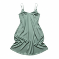 Women's Sage Green Satin Slip Dress